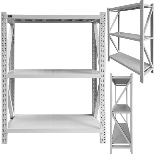 СТАЛЬНОЙ МОДУЛЬНЫЙ СТЕЛЛАЖ ДЛЯ ГАРАЖНОЙ МАСТЕРСКОЙ 1500х500х2000 150х50