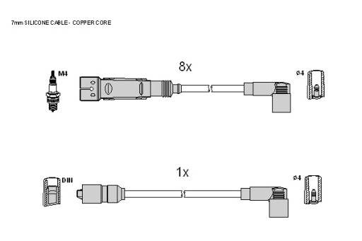 КАБЕЛЬ ЗАПАЛЮВАННЯ STARLINE S ZK 9231