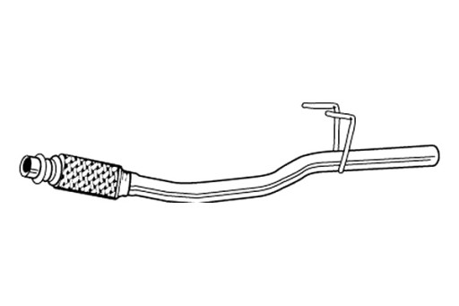 34.17.425 - ВИХЛОПНА ТРУБА STARLINE R СЕРЕДНЯ PEUGEOT 206 1,4 HDI TD 01 -03 03
