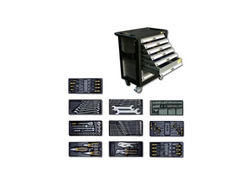 ТЕЛЕЖКА ДЛЯ МАСТЕРСКИХ STARLINE, 7 ЯЩИКОВ, 168 шт.