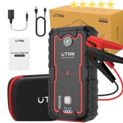 СТАРТЕР СТАРТЕР БУСТЕР ПУСКОВИЙ ПРИСТРІЙ UTRAI 2000A ПОТУЖНІСТЬ 12V