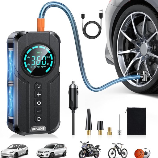 АВТОМОБИЛЬНЫЙ СТАРТЕР 4000мАч АВТОМОБИЛЬНЫЙ НАСОС 4в1