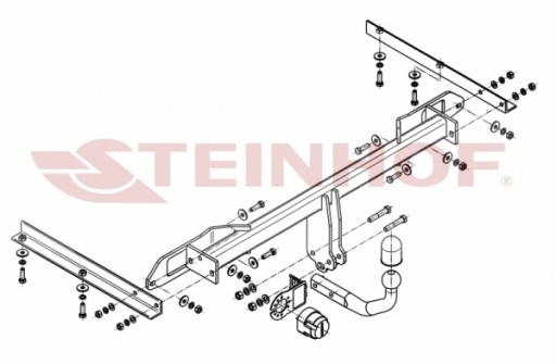 БУКСИРУВАЛЬНИЙ ГАК STEINHOF OPEL ASTRA IV (J) SPOTS TOURER (KOMBI)11/2010-