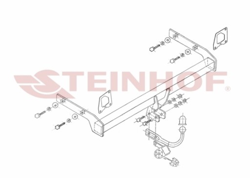БУКСИРУВАЛЬНИЙ ГАК STEINHOF RENAULT MEGANE II GRAND TOUR 07/2003-06/2009