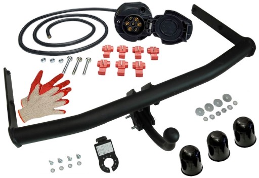 STEINHOF БУКСИРУВАЛЬНИЙ ГАК + джгут проводів 7PIN для SKODA FABIA 2+1 II+I+5J 99-2014 HTB