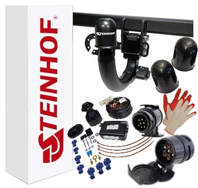 СЪЕМНЫЙ КРЮК STEINHOF + МОДУЛЬ 13PIN/7P BMW X1 E84 2009-15 + БУКСИРОВОЧНЫЙ АДАПТЕР