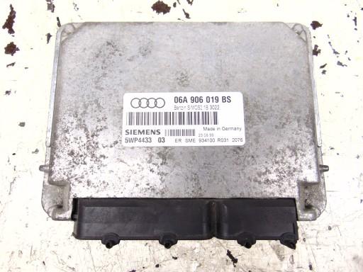 06A906019BS, 5WP4433 - Контроллер компьютер AUDI A3 8L 1.6 8V бензин EU