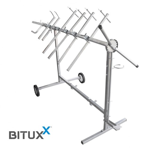 СТЕНД ДЛЯ ФАРБУВАННЯ ЛАКОФАРБОВА ОБЕРТАЄТЬСЯ ВІЗОК ДЛЯ ФАРБУВАННЯ 6 РУК