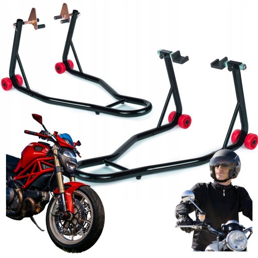 ПОДСТАВКА ДЛЯ МОТОЦИКЛА ПЕРЕДНЯЯ ЗАДНЯЯ ПОДЪЕМНАЯ КОМПЛЕКТ ПРОЧНАЯ, ПРОЧНАЯ, СТАБИЛЬНАЯ