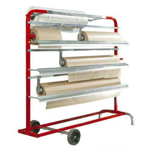 ПІДСТАВКА ДЛЯ ПАПЕРУ З ГРЕБІНЦЕМ НА КОЛЕСАХ ЧЕРВОНИЙ