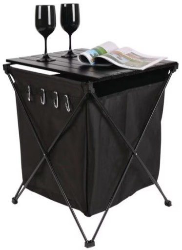 910593U - Складной стол для кемпинга с сумкой и крючками CAMP4 HUGO 40 x 50 см OUTLET