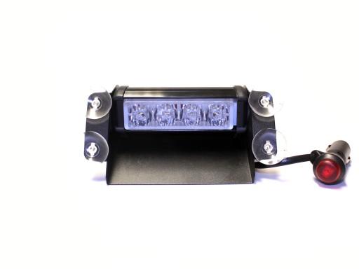 СТРОБОСКОП ПОЛИЦИИ 8 ФУНКЦИЙ ДЛЯ ЛОБОВОГО СТЕКЛА БЕЛЫЙ