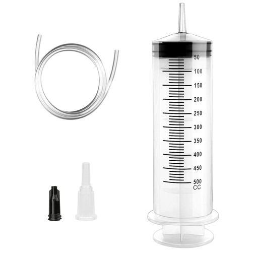 ШПРИЦ 500 МЛ РІДИНИ МАСЛА ВСМОКТУВАННЯ З 1М ШЛАНГ