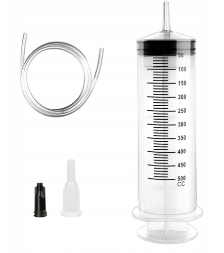 ШПРИЦ 500 МЛ РІДИНИ МАСЛА ВСМОКТУВАННЯ З 1М ШЛАНГ