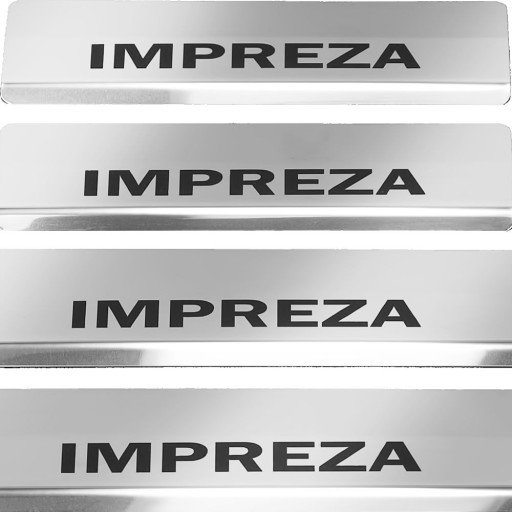 SUBARU IMPREZA MK5 Накладки на пороги з нержавіючої сталі 304. Оздоблення