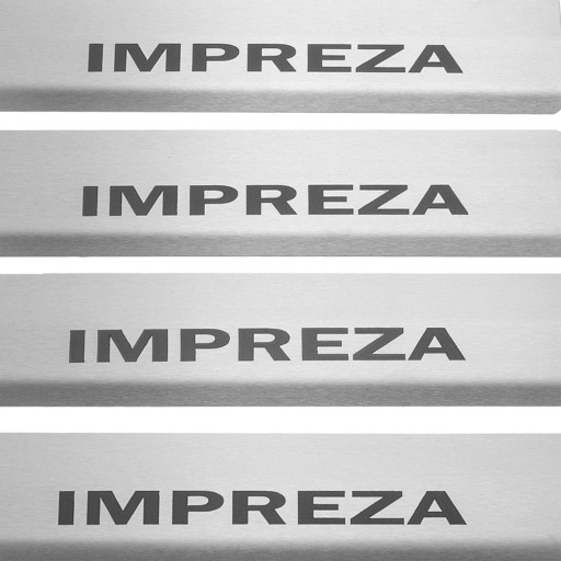 SUBARU IMPREZA MK5 Накладки на пороги из нержавеющей стали 304, черные матовые