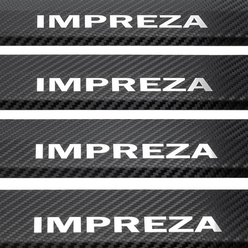 Накладки на пороги SUBARU IMPREZA MK5 304 з нержавіючої сталі, покриття С