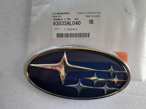 SUBARU LEGACY OUTBACK 15-20 ЕМБЛЕМА БЕЙДЖ ЛОГОТИП 93033AL040