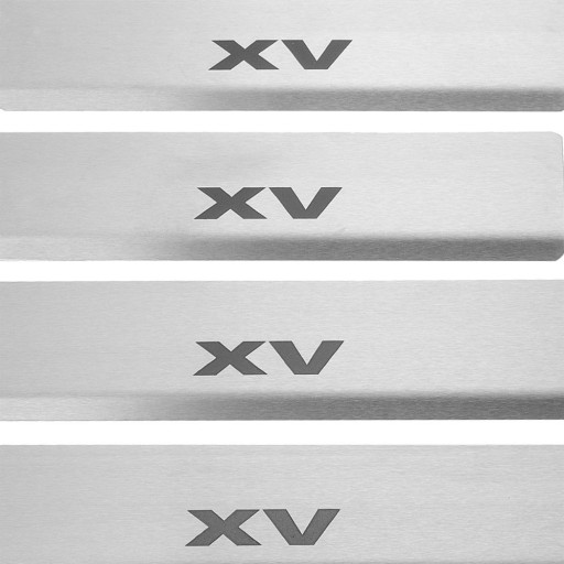 SUBARU XV MK2 Накладки на пороги из нержавеющей стали 304, черные, матовые