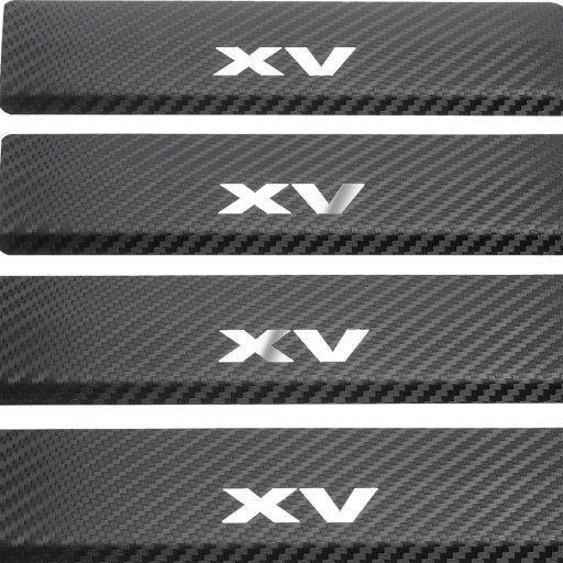 SUBARU XV MK2 Накладки на пороги из нержавеющей стали 304, отделка Carbon