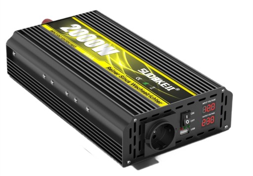 Інвертор SUDOKEJI 12 В до 230 В з чистою синусоїдою 2000 Вт