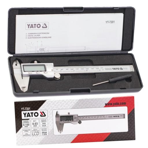 ЭЛЕКТРОННЫЙ СУППОРТ YATO YT-7201-150 мм КОРОБКА