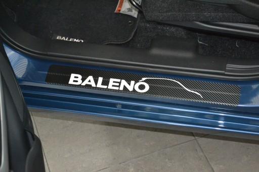 SUZUKI BALENO защитные наклейки на пороги