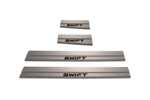SUZUKI SWIFT MK5, 5-дверные накладки на пороги, нержавеющая сталь 304, чёрный, м