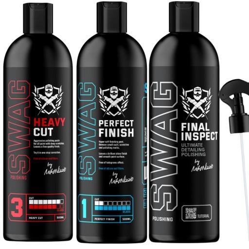 SWAG Heavy Cut+Perfect Finish+Final Inspect 500 мл - набір для полірування
