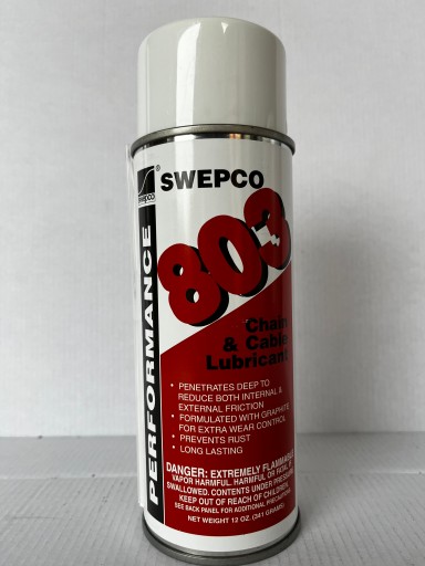SWEPCO 803 МАСТИЛО ДЛЯ ЛАНЦЮГІВ І КАНАТІВ З ГРАФІТОМ В АЕРОЗОЛІ 341G 400ML