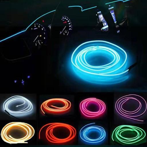 ВОЛОКОННО-ОПТИЧНИЙ EL WIRE LED RGB AMBIENT 6M СВІТЛОДІОДНІ ЛАМПИ