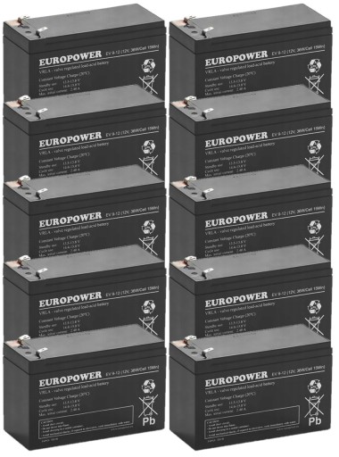 КОМПЛЕКТ АКУМУЛЯТОРІВ SYBT3 ДЛЯ ДБЖ 10x EV 9-12