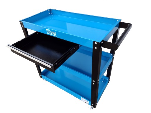 ШАФА СЕРВІСНА МАЙСТЕРНЯ ВІЗОК ДЛЯ ІНСТРУМЕНТІВ З ЯЩИКОМ 150 кг 3 ПОЛИЦІ