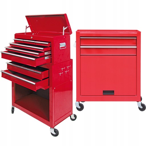 ШКАФ ДЛЯ ОБСЛУЖИВАНИЯ ИНСТРУМЕНТОВ, 2 ПРЕДМЕТА VOREL 81830 ТЕЛЕЖКА ДЛЯ МАСТЕРСКОЙ