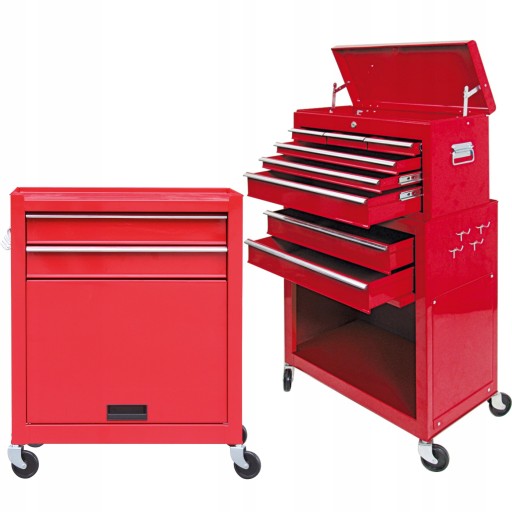 СЕРВІСНА ШАФА ДЛЯ ІНСТРУМЕНТІВ З 2 ЧАСТИН VOREL 81830 ВІЗОК ДЛЯ МАЙСТЕРНІ