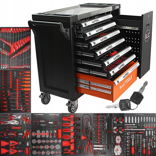 СЕРВІСНА ШАФА ДЛЯ ІНСТРУМЕНТІВ ВІЗОК МАЙСТЕРНЯ З 7 ЯЩИКАМИ BJC 306 ELEMENTS