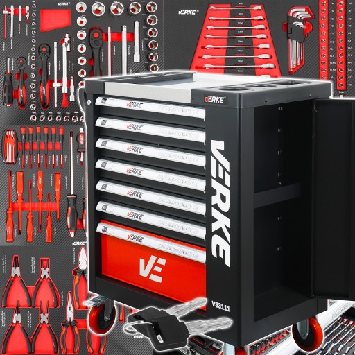ИНСТРУМЕНТАЛЬНЫЙ ШКАФ ДЛЯ МАСТЕРСКОЙ СЕРВИСНАЯ ТЕЛЕЖКА С ОБОРУДОВАНИЕМ 154
