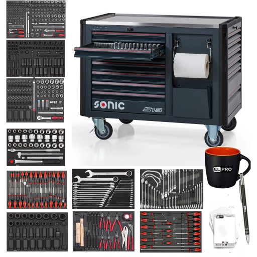 ИНСТРУМЕНТАЛЬНЫЙ ШКАФ SONIC 540 el 13 ящиков С ОБОРУДОВАНИЕМ