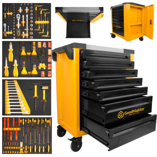 ТЕЛЕЖКА ДЛЯ ИНСТРУМЕНТОВ ШКАФ ДЛЯ МАСТЕРСКОЙ 263/108-EL GoodMajster GMM-TB704R