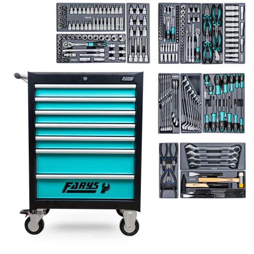 ШАФА МАЙСТЕРНЯ ВІЗОК ІНСТРУМЕНТАЛЬНИЙ + ОБЛАДНАННЯ 225 шт. FR4045 -F4