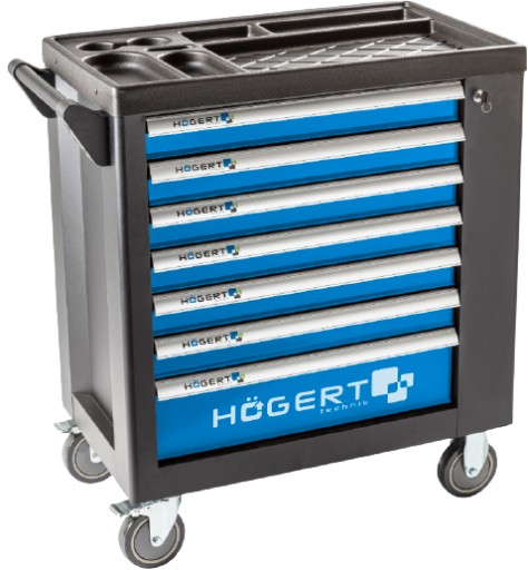 ШАФА ДЛЯ МАЙСТЕРНІ Hoegert Technik HT7G049 7 ЯЩИКІВ + Бічна шафа