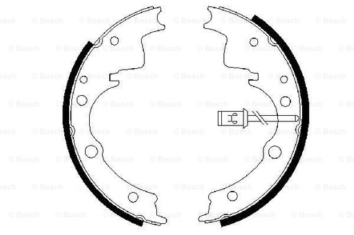 0 986 487 375 - ТОРМОЗНЫЕ КОЛОДКИ BOSCH 0 986 487 375 0986487375