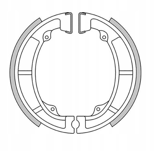 GF1148IR - ПЕРЕДНІ ГАЛЬМІВНІ КОЛОДКИ KAWASAKI KDX 175 '80-'82, KE 125/175 '76-'85, KL 25