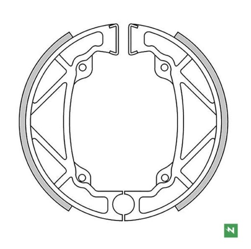 GF1159IR - ПЕРЕДНІ ГАЛЬМІВНІ КОЛОДКИ KTM MX 125/250 '83, MX 500 '82, (140X25MM)