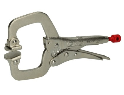 ЗАХВАТНІ ПЛОСКОГУБЦІ З ЗВАРЮВАЛЬНОЇ ПРЯЖКОЮ