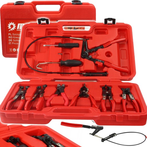 ЩИПЦЫ ДЛЯ ЗАЖИМОВ 9 шт. НАБОР ПЛОСКОГУБЦ