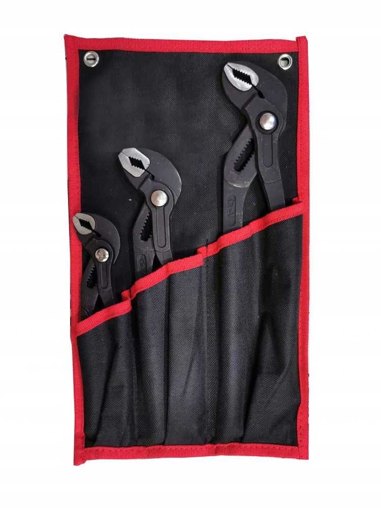 РЕГУЛИРУЕМЫЕ ПЛОСКОГУБЦЫ ДЛЯ ТРУБ С ЗАМКОМ НАБОР 3EL.