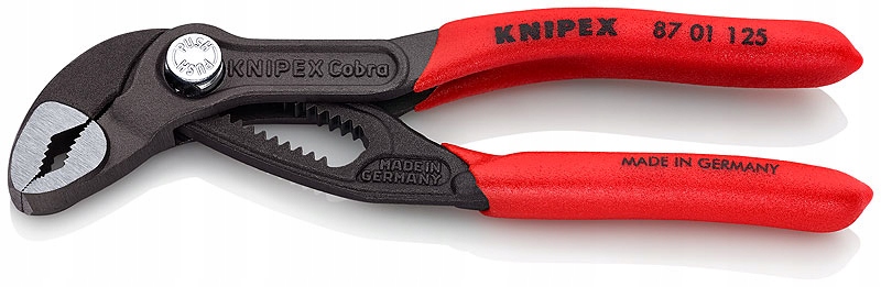 Регулируемые плоскогубцы COBRA 125 мм KNIPEX трубный гаечный ключ