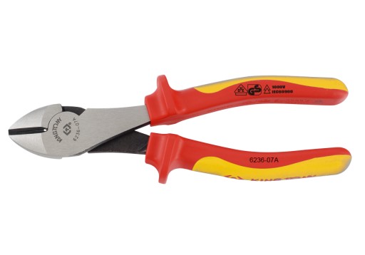 Боковые режущие плоскогубцы усиленные, изолированные, 180 мм