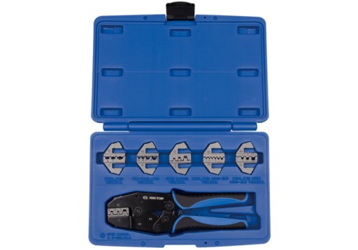 ЩІПЦІ ЗІ ЗМІННИМИ МАТРИЦЯМИ ДЛЯ ОБЖИМКИ КІНЦІВ ДРОТУ King Tony